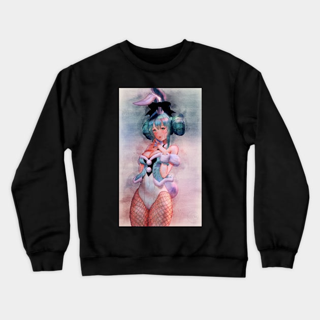 Hatsune Miku Anime Watercolor Crewneck Sweatshirt by Isamu Studio